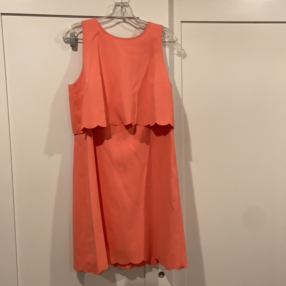 Loft Scalloped pink dress - Picture 3 of 5